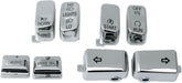 Drag Specialties Switch Cap Kit W/ Audio Chrome Handlebars & Controls Accessories Drag Specialties