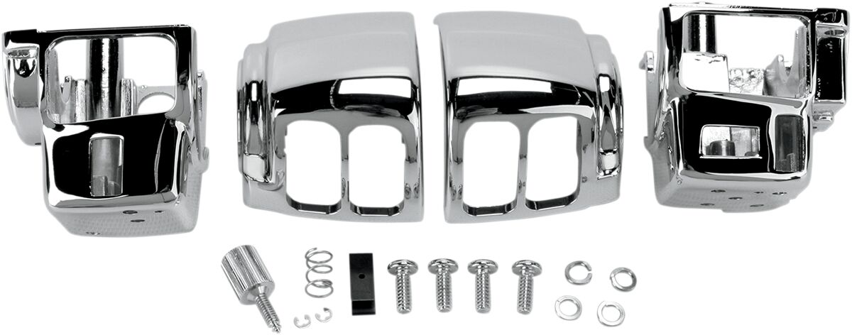 Drag Specialties Switch Housing Kit W/ Radio/Cruise Chrome Handlebars & Controls Accessories Drag Specialties