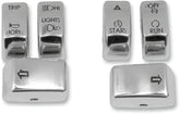 Drag Specialties Switch Cap Kit Chrome Handlebars & Controls Accessories Drag Specialties