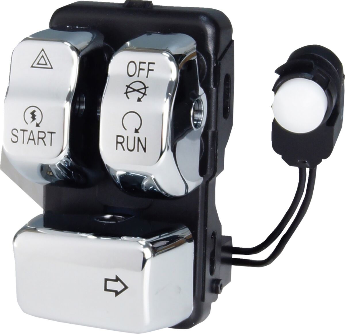 Drag Specialties Chrome Right Handlebar Control Module Handlebars & Controls Accessories Drag Specialties