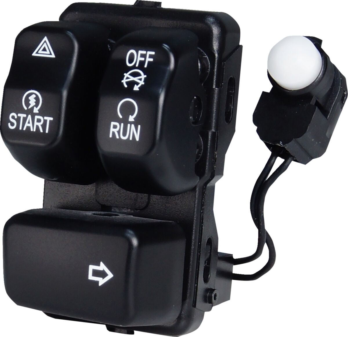 Drag Specialties Black Right Handlebar Control Module Handlebars & Controls Accessories Drag Specialties