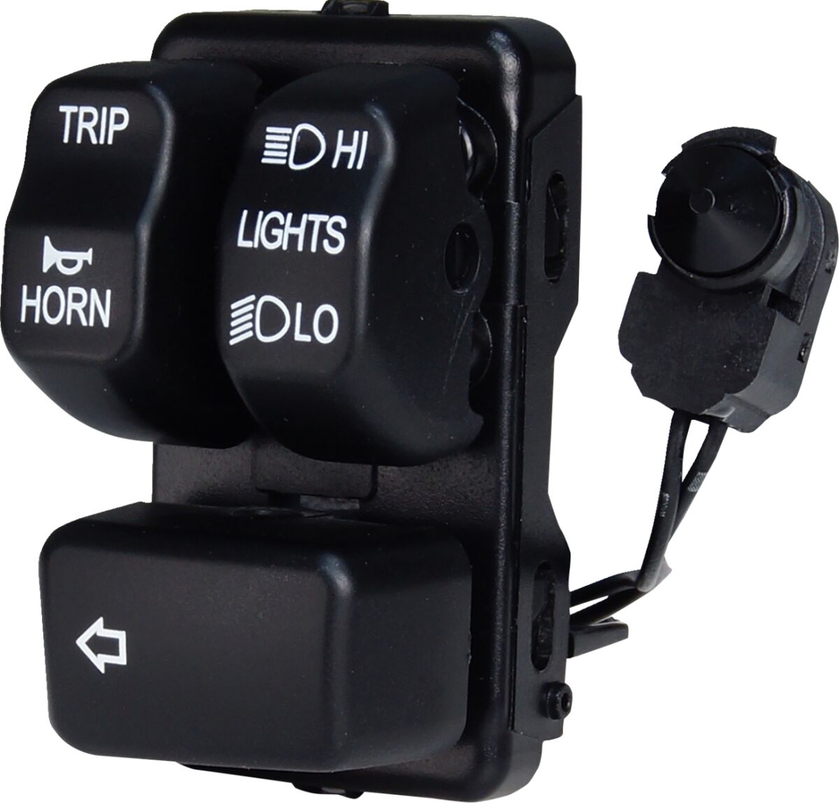 Drag Specialties Black Left Handlebar Control Module Handlebars & Controls Accessories Drag Specialties