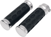Drag Specialties Grips Hotop Chr/Rub Grips Drag Specialties