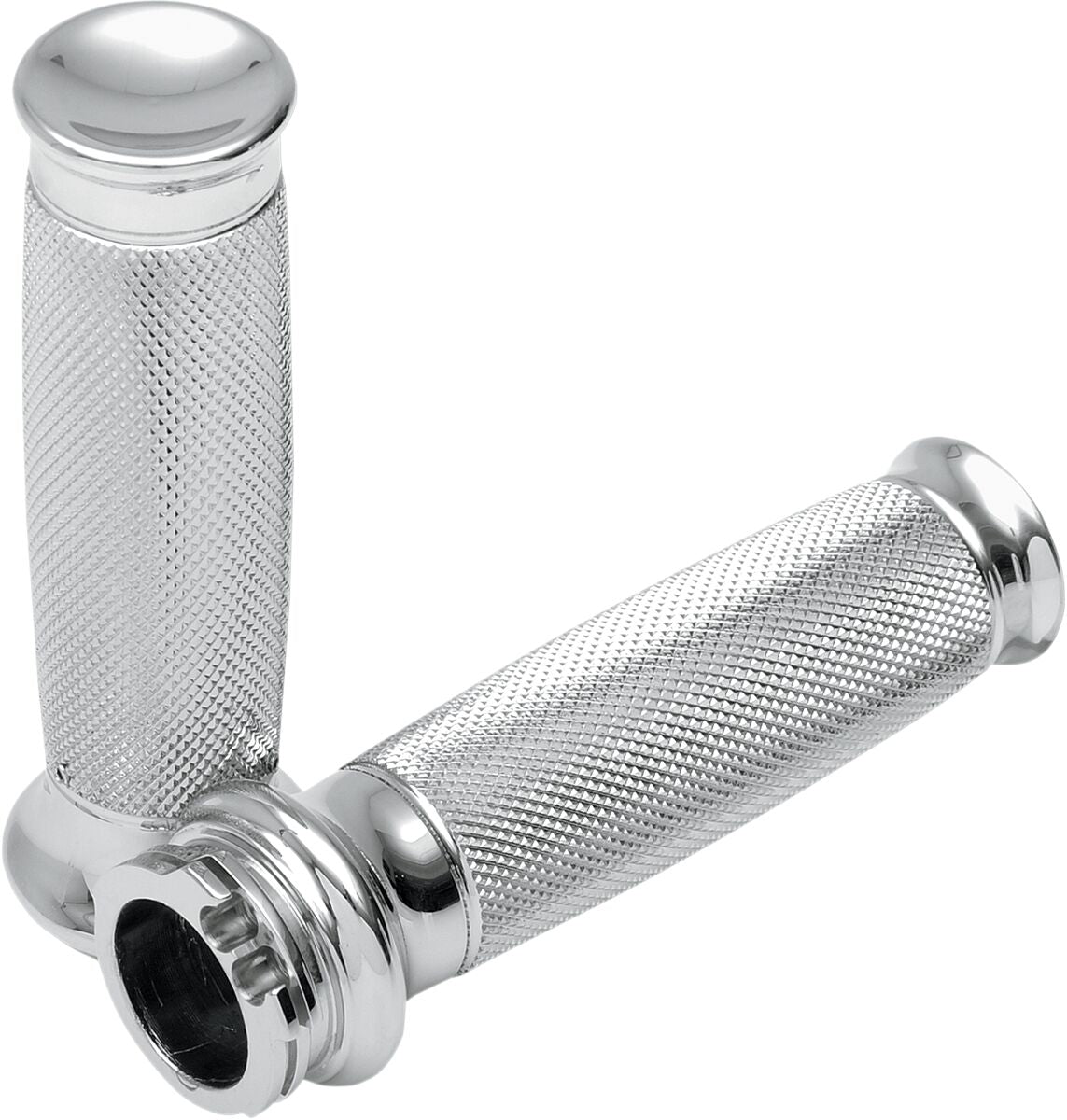 Todd's Cycle Grips Vice Knurl Chrome Grips Todd's Cycle