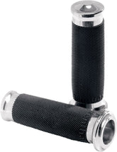 Performance Machine (Pm) Grips Renthal Chrome W/ Electronic Throttle Grips Performance Machine