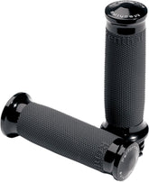 Performance Machine (Pm) Grips Renthal Black W/ Electronic Throttle Grips Performance Machine