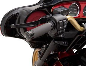 Performance Machine (Pm) Grips Renthal Black W/ Electronic Throttle Grips Performance Machine