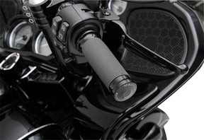 Performance Machine (Pm) Grips Renthal Black W/ Electronic Throttle Grips Performance Machine