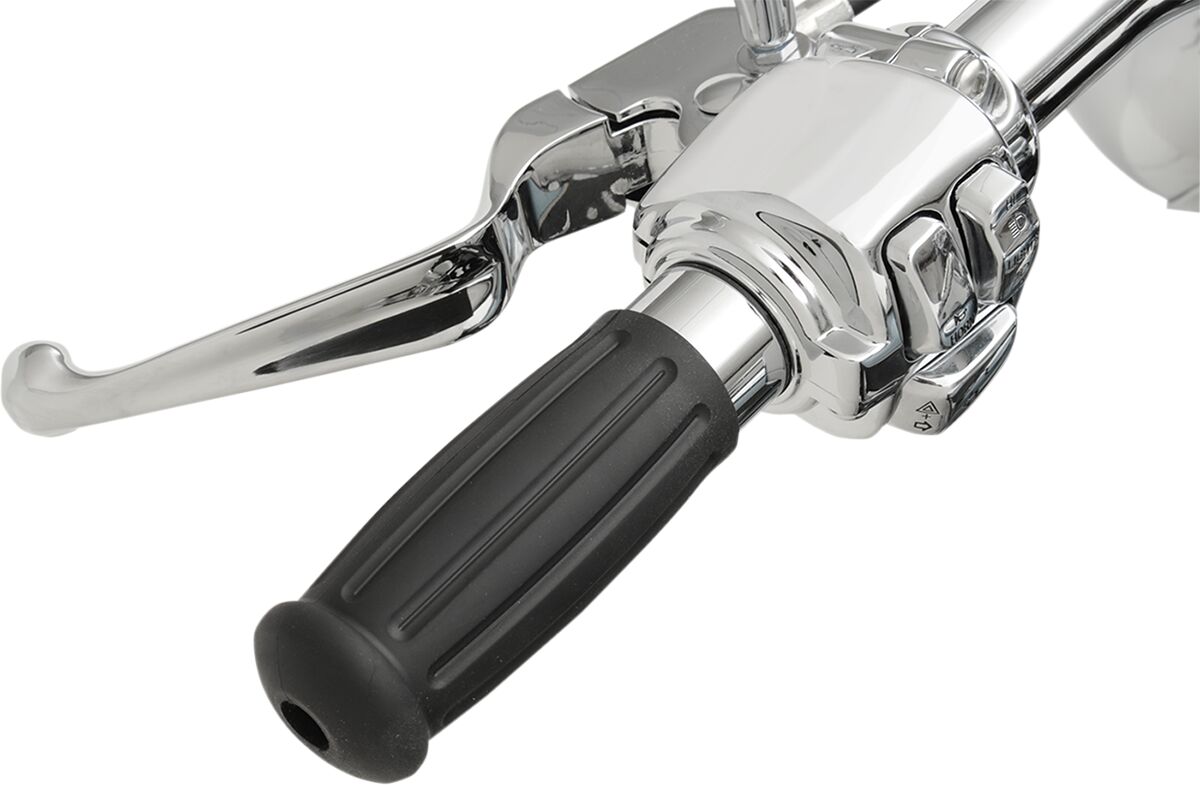 Drag Specialties Grips Vintage Touring Chrome/Rubber Grips Drag Specialties