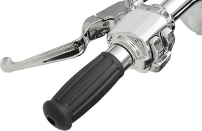 Drag Specialties Grips Vintage Touring Chrome/Rubber Grips Drag Specialties