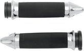 Avon Grips Grips Custom Contour Spike Throttle By Wire Chrome Grips Avon Grips