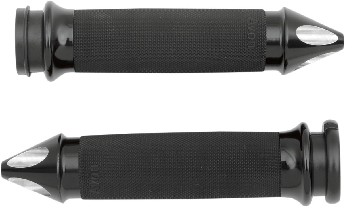 Avon Grips Grips Custom Spike Throttle By Wire Black Grips Avon Grips