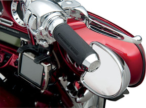 Performance Machine (Pm) Grip Elite Throttle By Wire Chrome Grips Performance Machine