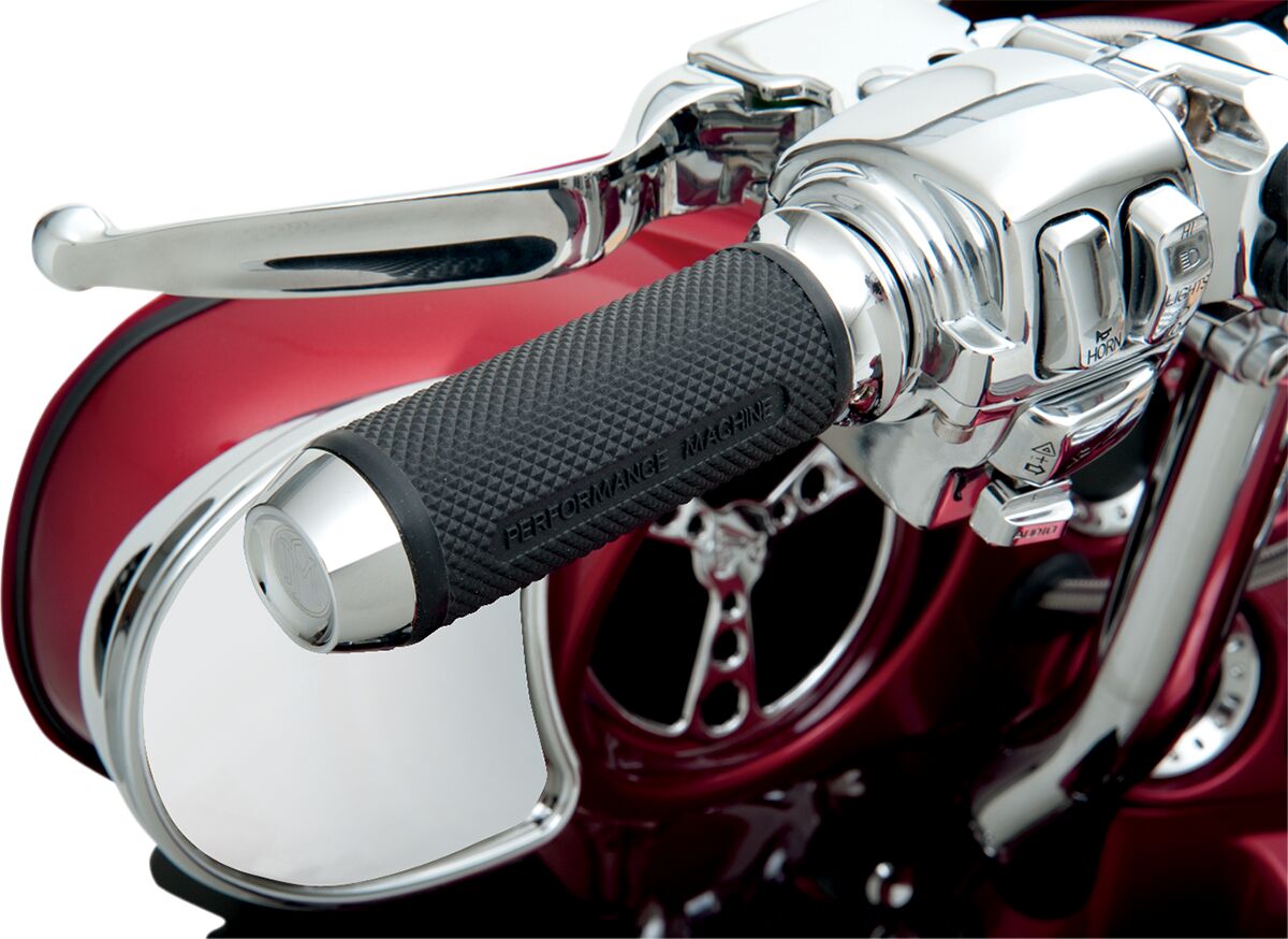 Performance Machine (Pm) Grip Elite Throttle By Wire Chrome Grips Performance Machine