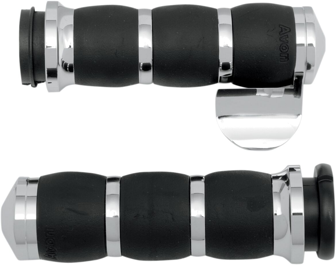 Avon Grips Grips Velvet Air Cushion Chrome Throttle By Wire With Throttle Boss Grips Avon Grips
