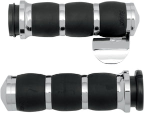 Avon Grips Grips Velvet Air Cushion Chrome Throttle By Wire With Throttle Boss Grips Avon Grips