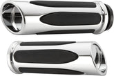 Arlen Ness Deep Cut® Comfort Grips, Chrome - Fly-By-Wire (FBW) Grips Arlen Ness