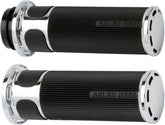 Arlen Ness Slot Track Grips, Chrome - Fly-By-Wire (FBW) Grips Arlen Ness