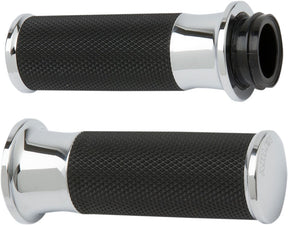 Arlen Ness Smooth Grips, Chrome - Fly-By-Wire (FBW) Grips Arlen Ness
