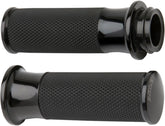 Arlen Ness Smooth Grips, Black - Fly-By-Wire (FBW) Grips Arlen Ness