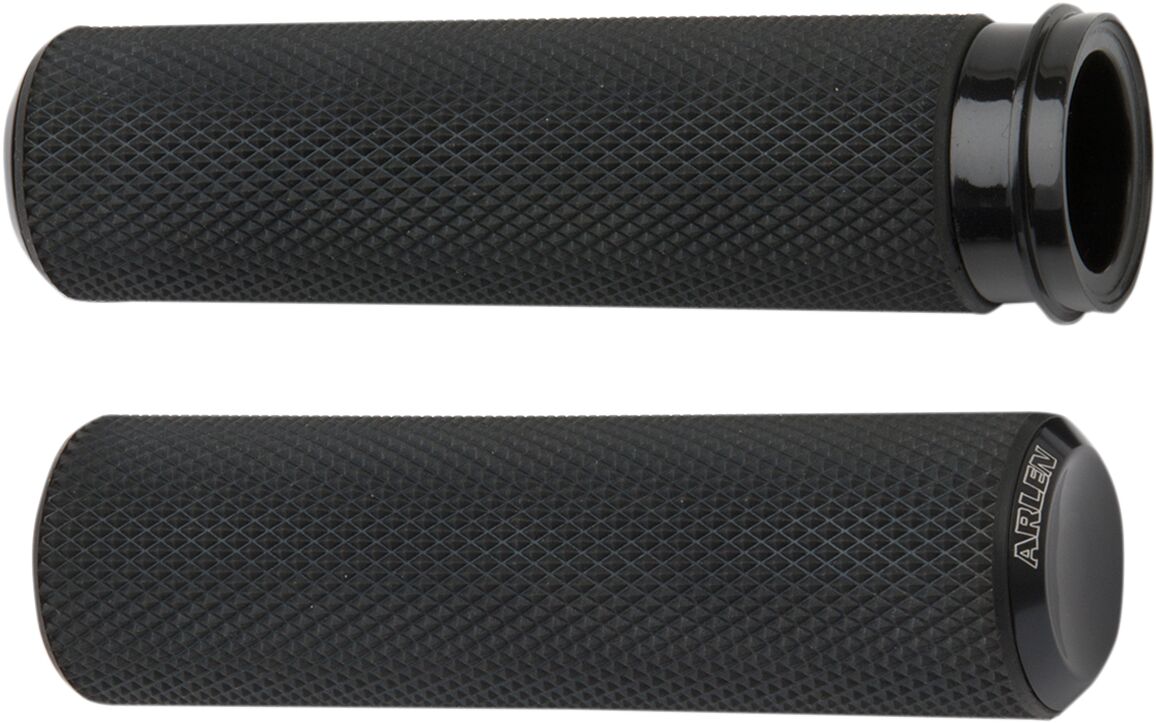 Knurled Grips TBW, Black Grips Arlen Ness