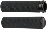 Knurled Grips TBW, Black Grips Arlen Ness