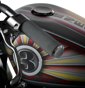 Knurled Grips TBW, Black Grips Arlen Ness