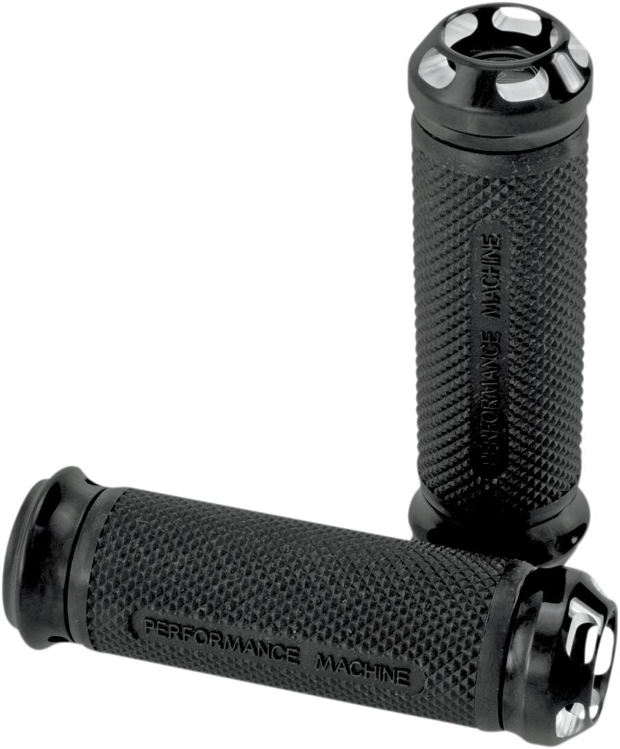 Performance Machine (Pm) Grips Apex Contrast Cut W/ Electronic Throttle Grips Performance Machine