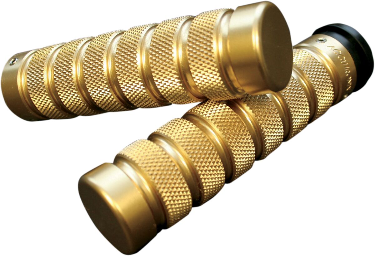 Accutronix Accutronix Grips Handlebar Knurled Notched Fly By Wire Brass Grips Accutronix