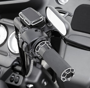 Arlen Ness Beveled® Grips, Black - Fly-By-Wire (FBW) Grips Arlen Ness