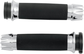 Avon Grips Grips Custom Contour Excalibur Chrome Throttle By Wire Grips Avon Grips