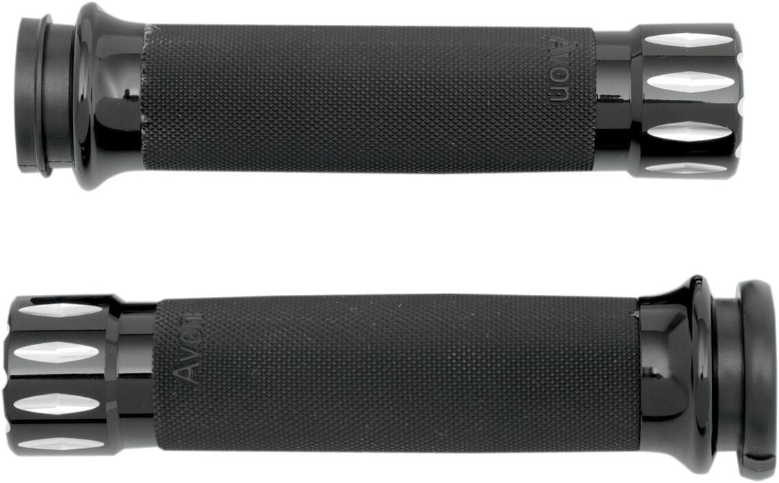 Avon Grips Grips Custom Contour Rival Black Throttle By Wire Grips Avon Grips