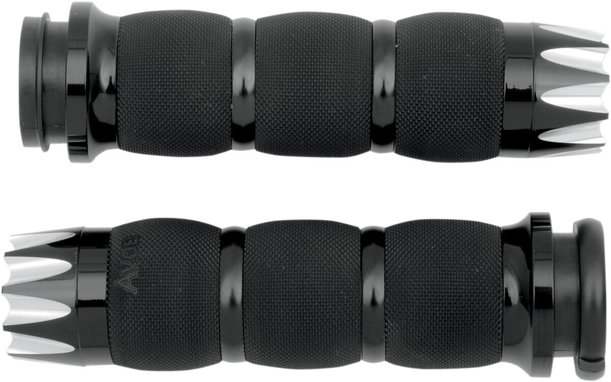 Avon Grips Grips Air Cushion Excalibur Black Throttle By Wire Grips Avon Grips