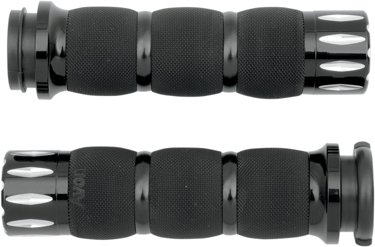 Avon Grips Grips Air Cushion Rival Black Throttle By Wire Grips Avon Grips