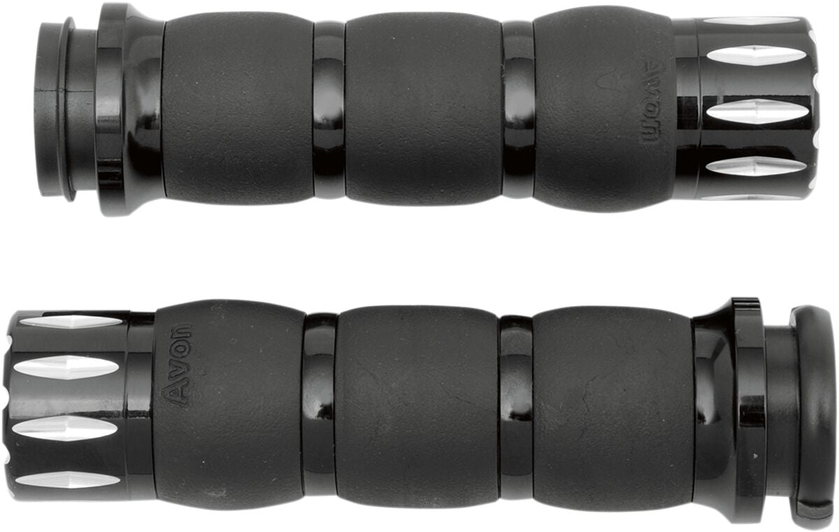 Avon Grips Grips Velvet Rival Black Throttle By Wire Grips Avon Grips
