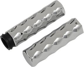 La Choppers Throttle By Wire Grips Hexagonal Chrome Grips La Choppers