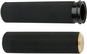 Knurled Grips TBW, Brass Grips Arlen Ness