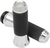 Drag Specialties Cobra Hand Grips Tbw With Chrome Ends Grips Drag Specialties
