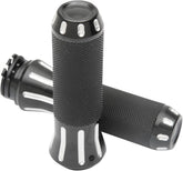Drag Specialties Grips Custom Black Cut Grips Drag Specialties