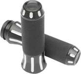 Drag Specialties Cobra Hand Grips Tbw Black/Clear Cut Grips Drag Specialties