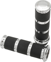 Performance Machine (Pm) Grips Handlebar Contour Xls (Tbw) Chrome Grips Performance Machine