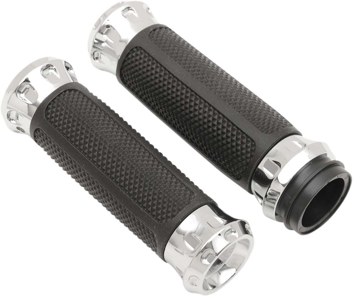 Performance Machine (Pm) Grips Hand Overdrive Etc Chrome Grips Performance Machine