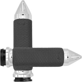 Avon Grips Grips Memory Foam Spike Large Throttle By Wire Chrome Grips Avon Grips
