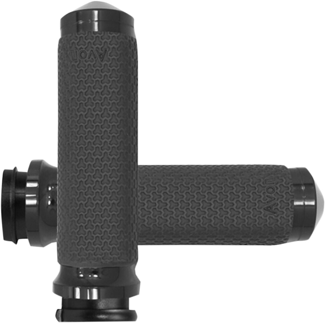 Avon Grips Grips Memory Foam Round Black Small Throttle By Wire Grips Avon Grips