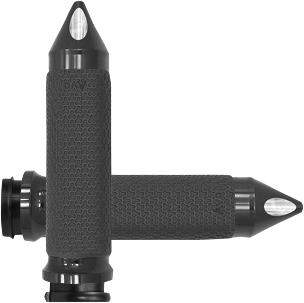 Avon Grips Grips Memory Foam Spike Black Small Throttle By Wire Grips Avon Grips