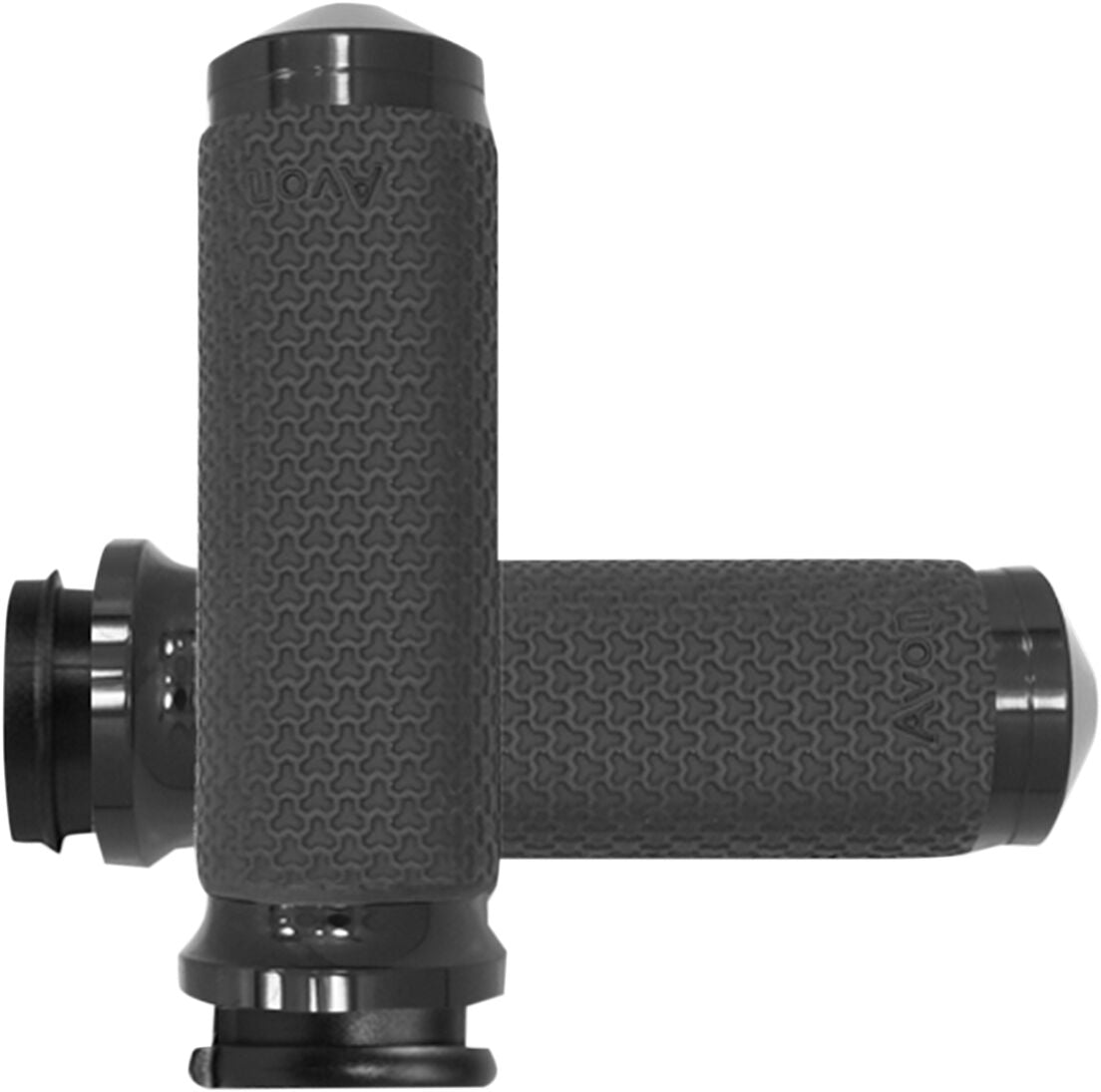 Avon Grips Grips Memory Foam Round Black Medium Throttle By Wire Grips Avon Grips