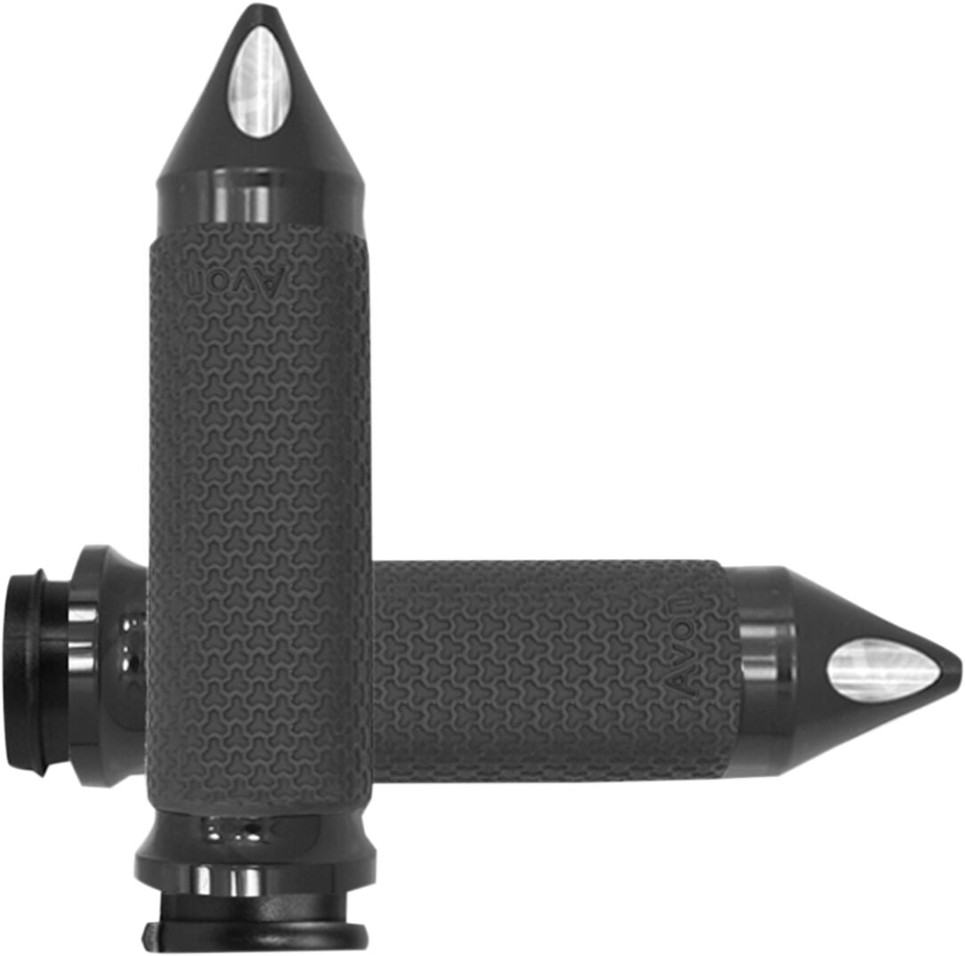 Avon Grips Grips Memory Foam Spike Medium Throttle By Wire Black Grips Avon Grips