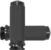 Avon Grips Grips Memory Foam Round Black Large Throttle By Wire Grips Avon Grips