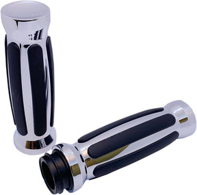 Pro One Perf.Mfg. Grip Straight Rub,Chr,Tbw Grips Pro One Perf.Mfg.