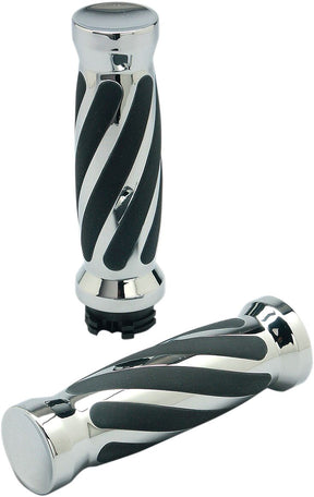 Pro One Perf.Mfg. Grip Twisted Rub,Chr,Tbw Grips Pro One Perf.Mfg.